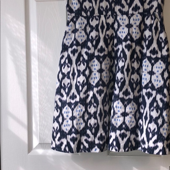GAP Blue Print, V Neck, Dress, Size 0 - Picture 2 of 6